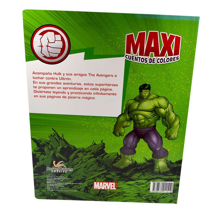 MAXI CUENTO DE COLORES HULK - Merlín Ediciones