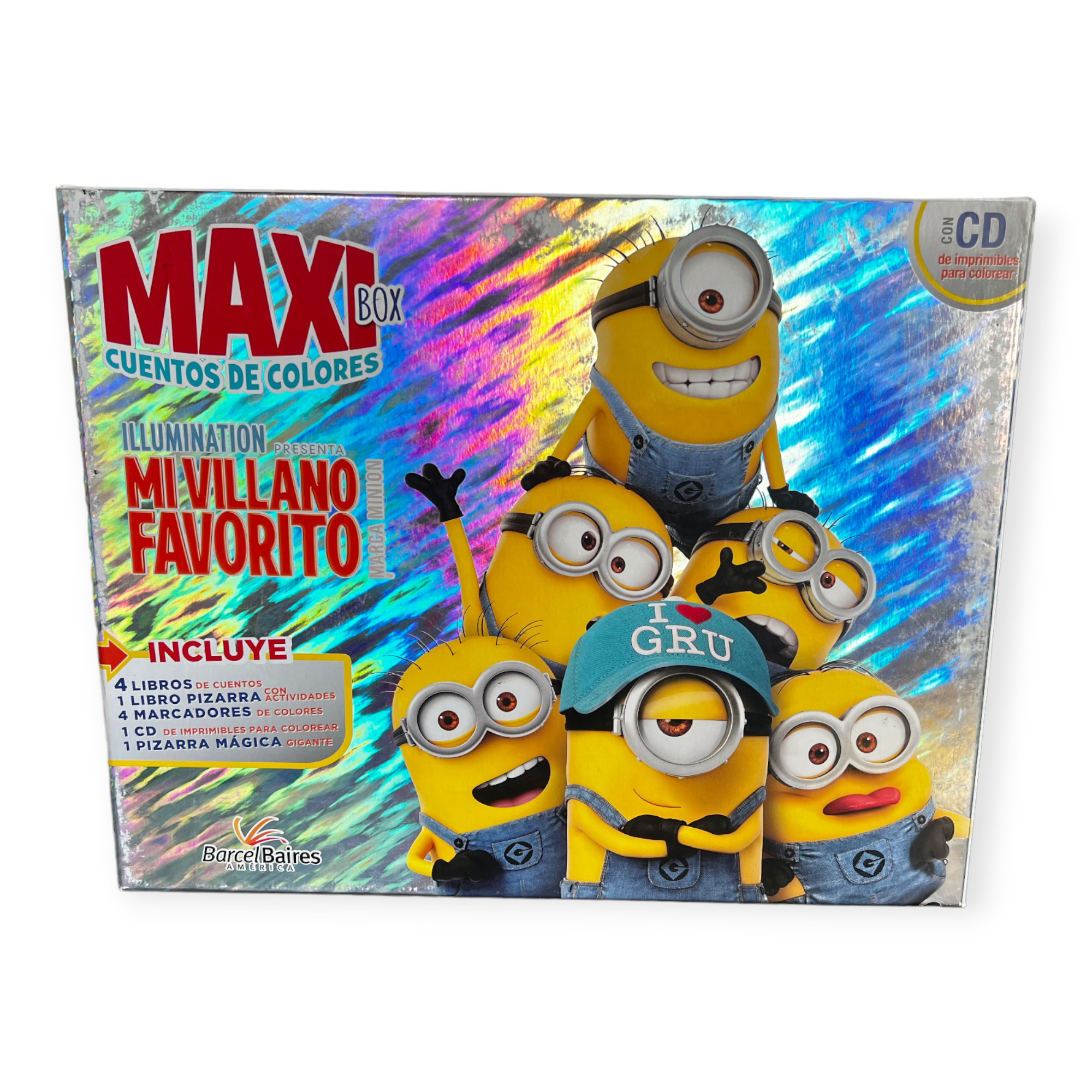 Maxi Box Mi Villano Favorito – Libros, Pizarra Mágica y CD